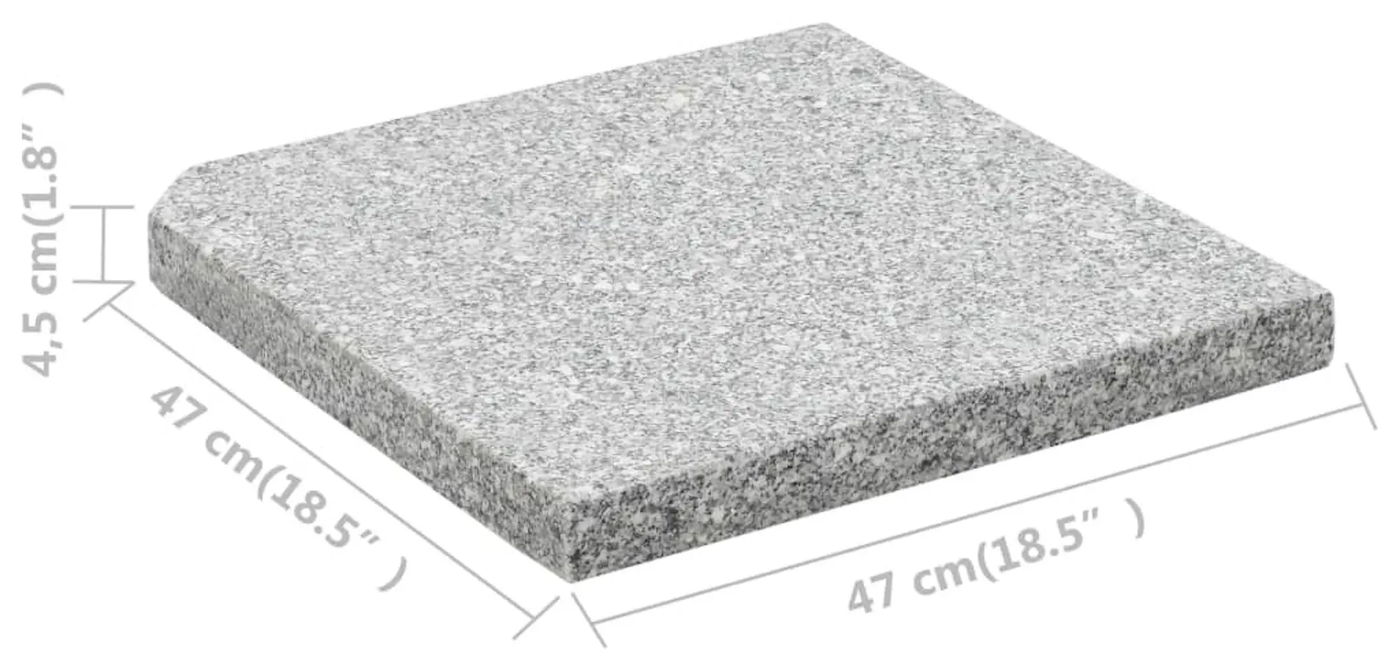 Suport pentru umbrela VidaXL 45070 (Grey) - 6