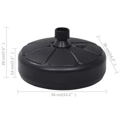 Suport pentru umbrela VidaXL 47854 (Black) Thumb