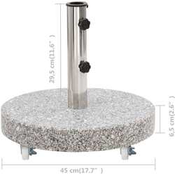 Suport pentru umbrela VidaXL 48562 (Grey) Thumb