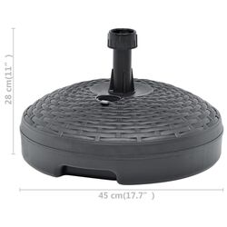 Suport pentru umbrela VidaXL 48771 (Anthracite) Thumb