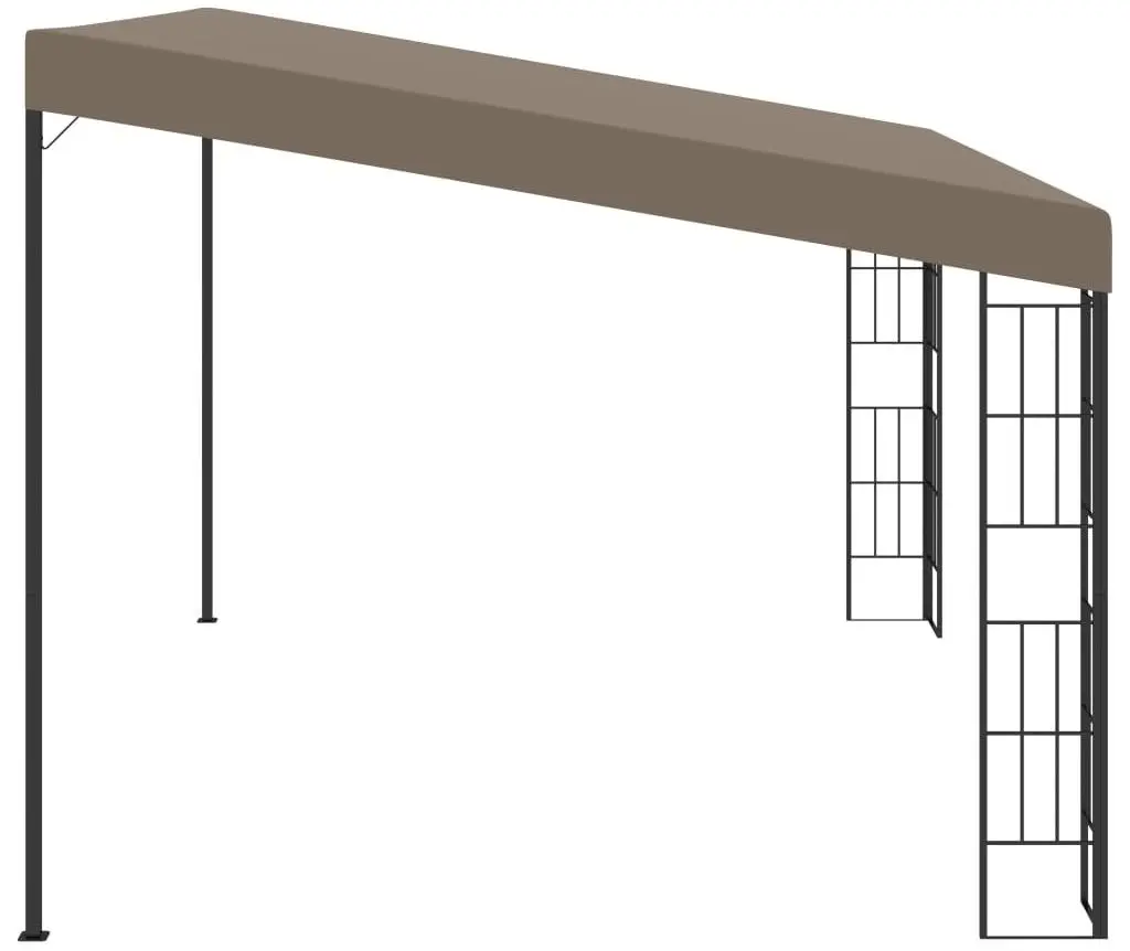 Pavilion de gradina montat pe perete VidaXL 312261 4x3 (Taupe) - 3