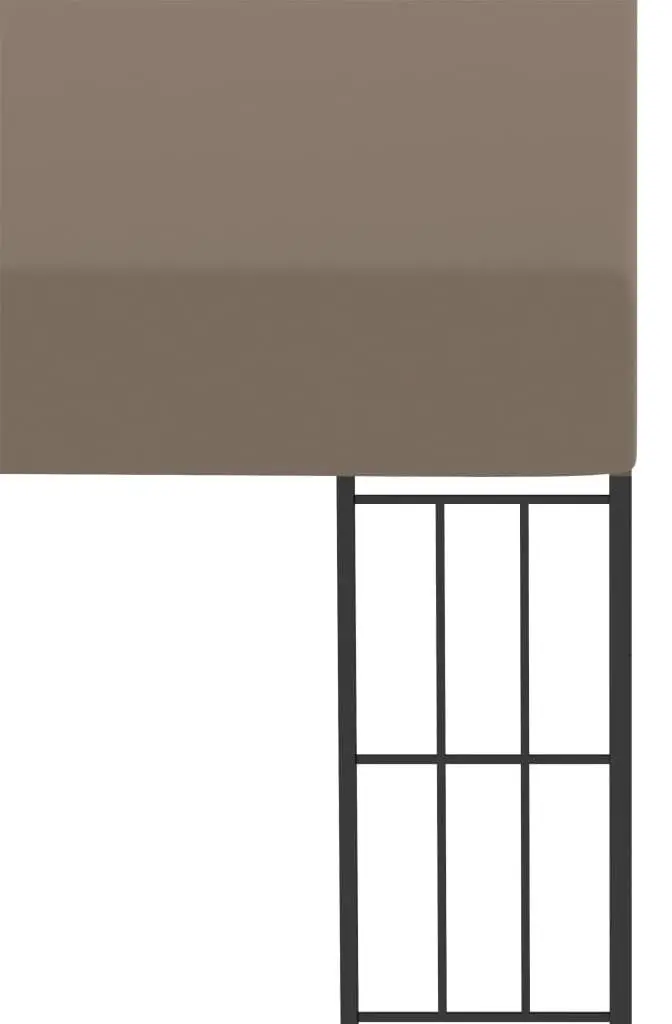 Pavilion de gradina montat pe perete VidaXL 312261 4x3 (Taupe) - 4
