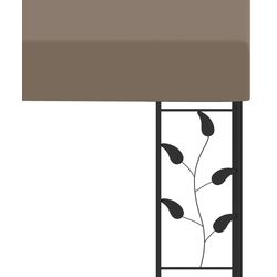 Садовый павильон пристенный VidaXL 312265 3x3 (Taupe) Thumb