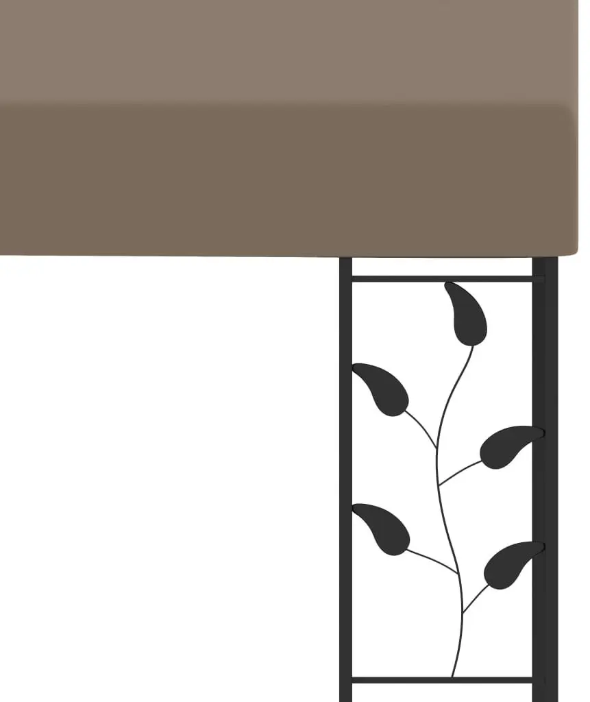 Садовый павильон пристенный VidaXL 312265 3x3 (Taupe) - 5