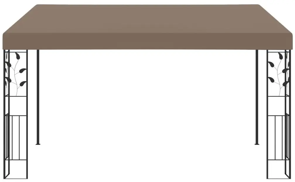 Pavilion de gradina montat pe perete VidaXL 312266 4x3 (Taupe) - 2
