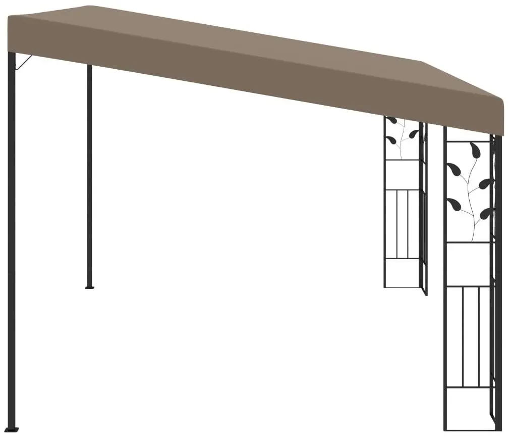 Pavilion de gradina montat pe perete VidaXL 312266 4x3 (Taupe) - 3