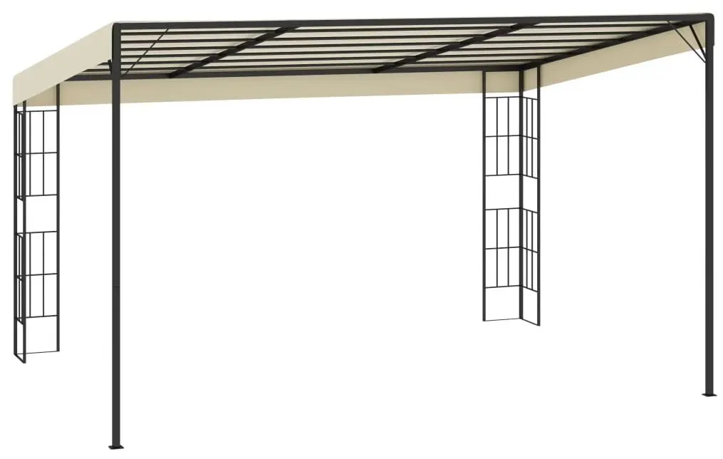 Pavilion de gradina montat pe perete VidaXL 47988 3x4 (Cream) - 4