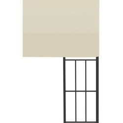 Pavilion de gradina montat pe perete VidaXL 47988 3x4 (Cream) Thumb