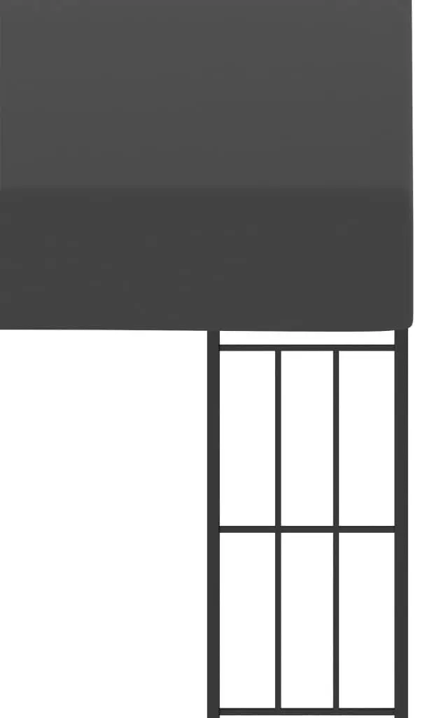 Садовый павильон пристенный VidaXL 47992 6x3 (Anthracite)