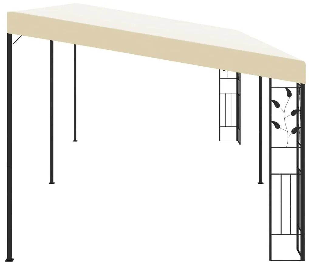 Pavilion de gradina montat pe perete VidaXL 47999 6x3 (Cream)