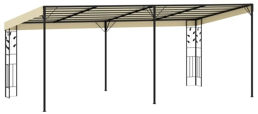 Pavilion de gradina montat pe perete VidaXL 47999 6x3 (Cream)