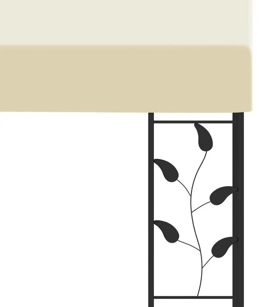 Pavilion de gradina montat pe perete VidaXL 47999 6x3 (Cream)