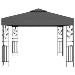 Pavilion de gradina cu iluminare VidaXL 3070296 3x3 (Anthracite) Thumb