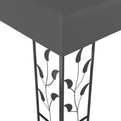 Pavilion de gradina cu iluminare VidaXL 3070296 3x3 (Anthracite) Thumb