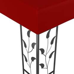 Pavilion de gradina cu iluminare VidaXL 3070297 3x3 (Burgundy) Thumb