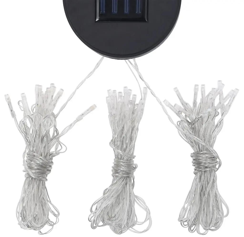 Pavilion de gradina cu iluminare VidaXL 3070302 3x3 (White)