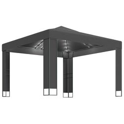 Pavilion de gradina cu iluminare VidaXL 3070304 3x3 (Anthracite) Thumb