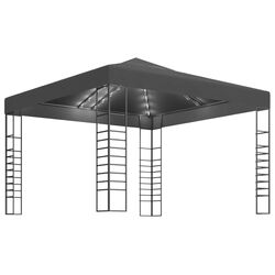 Pavilion de gradina cu iluminare VidaXL 3070306 3x3 (Anthracite) Thumb