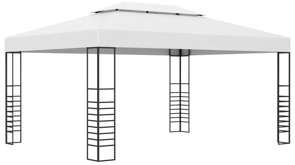 Садовый павильон с подсветкой VidaXL 3070307 4x3 (White)