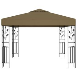 Pavilion de gradina cu iluminare VidaXL 3070312 3x3 (Taupe) Thumb