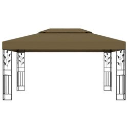 Pavilion de gradina cu iluminare VidaXL 3070313 4x3 (Taupe) Thumb