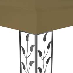 Pavilion de gradina cu iluminare VidaXL 3070313 4x3 (Taupe) Thumb
