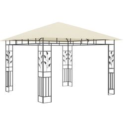 Pavilion de gradina cu iluminare VidaXL 3070314 3x3 (Cream) Thumb