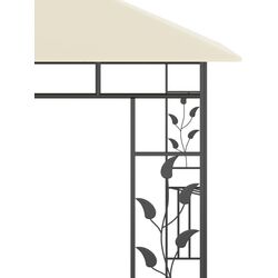 Pavilion de gradina cu iluminare VidaXL 3070314 3x3 (Cream) Thumb