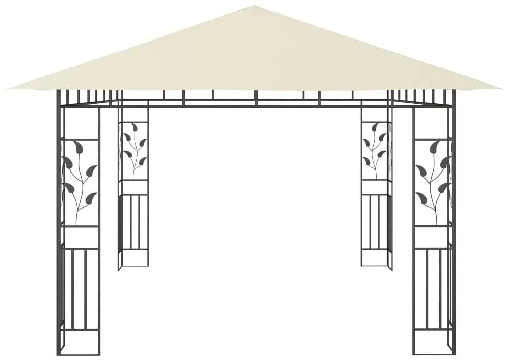 Садовый павильон с подсветкой VidaXL 3070315 3x4 (Cream)