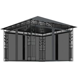 Pavilion de gradina cu iluminare VidaXL 3070316 3x3 (Anthracite) Thumb
