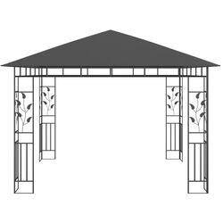 Pavilion de gradina cu iluminare VidaXL 3070316 3x3 (Anthracite) Thumb