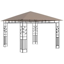 Pavilion de gradina cu iluminare VidaXL 3070318 3x3 (Taupe) Thumb