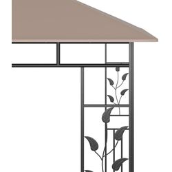 Pavilion de gradina cu iluminare VidaXL 3070318 3x3 (Taupe) Thumb