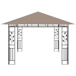 Pavilion de gradina cu iluminare VidaXL 3070319 4x3 (Taupe) Thumb