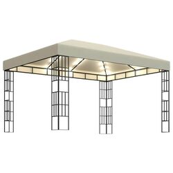 Садовый павильон с подсветкой VidaXL 3070321 3x4 (Cream) Thumb