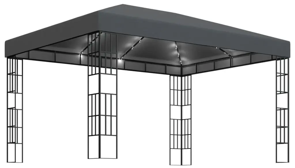 Садовый павильон с подсветкой VidaXL 3070323 3x4 (Anthracite) - 2