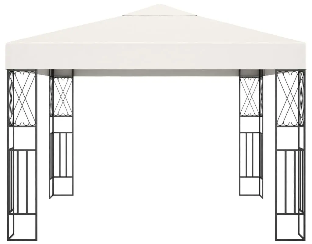 Pavilion de gradina cu iluminare VidaXL 3070326 3x3 (Cream)