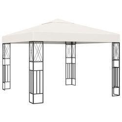 Pavilion de gradina cu iluminare VidaXL 3070326 3x3 (Cream)