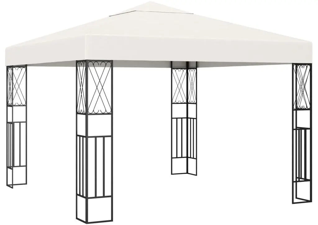 Pavilion de gradina cu iluminare VidaXL 3070326 3x3 (Cream)