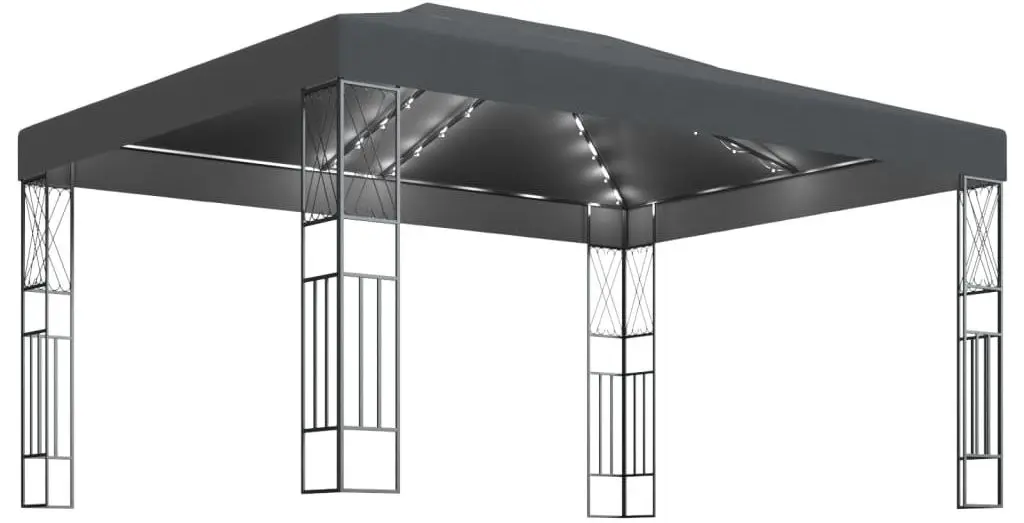 Садовый павильон с подсветкой VidaXL 3070329 3x4 (Anthracite) - 2
