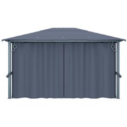 Pavilion de gradina cu iluminare VidaXL 3070336 4x3 (Anthracite) Thumb