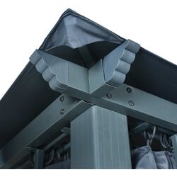 Pavilion de gradina cu iluminare VidaXL 3070336 4x3 (Anthracite) Thumb