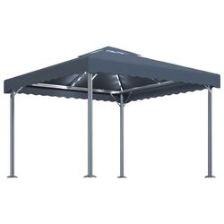 Pavilion de gradina cu iluminare VidaXL 3070343 3x3 (Anthracite) Thumb