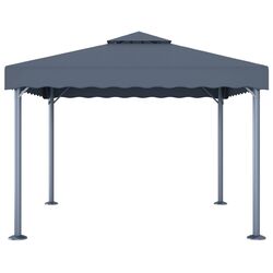 Pavilion de gradina cu iluminare VidaXL 3070343 3x3 (Anthracite) Thumb