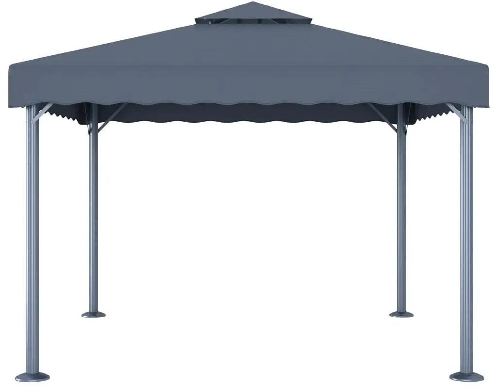 Pavilion de gradina cu iluminare VidaXL 3070343 3x3 (Anthracite)