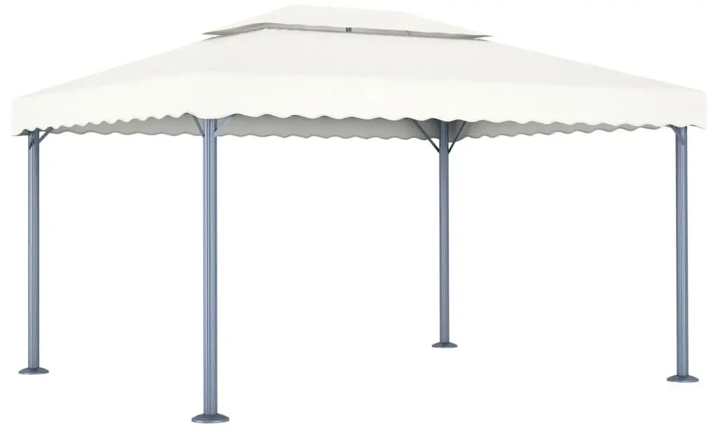 Pavilion de gradina cu iluminare VidaXL 3070351 3x4 (Cream)
