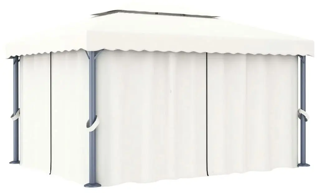 Садовый павильон с подсветкой VidaXL 3070353 4x3 (Cream)