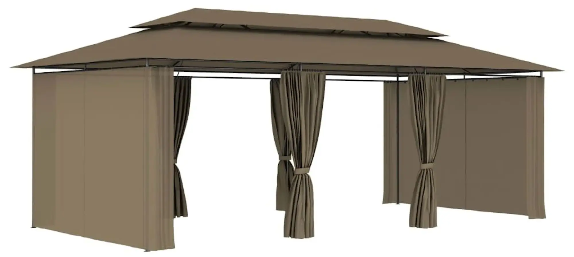Pavilion de gradina VidaXL 3053376 (Taupe Grey)