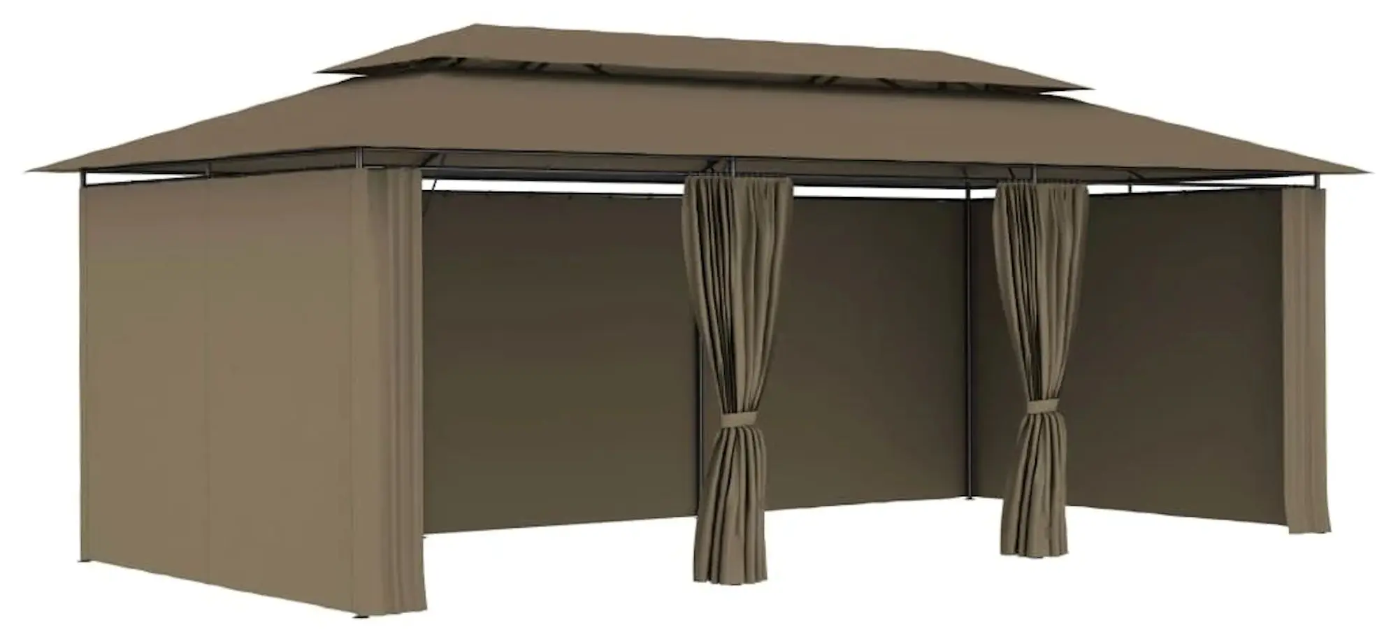 Pavilion de gradina VidaXL 3053376 (Taupe Grey)