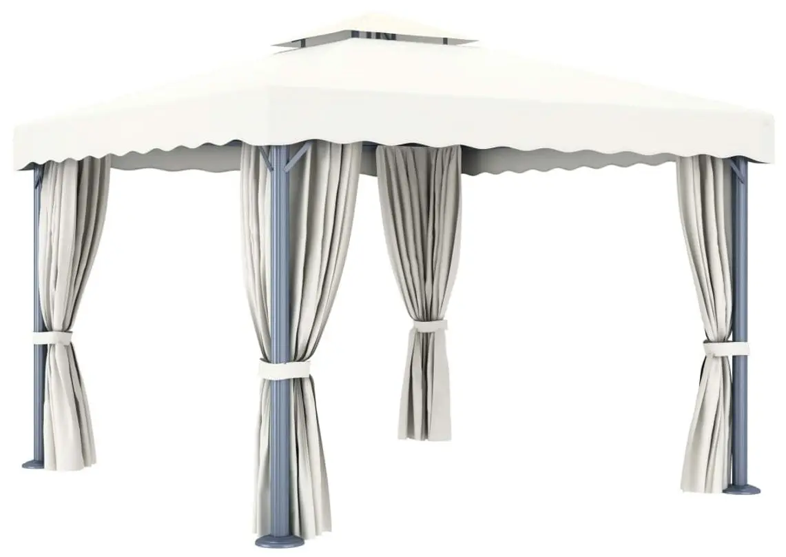 Садовый павильон VidaXL 3053377 3x3 (Creamy White)